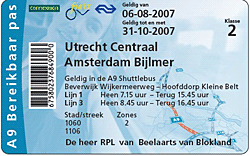 A9 Bereikbaar Pas